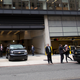 The Trump Motorcade, last week. Photo: AP